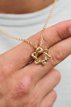 ⁦שרשרת מגן דוד אינסופי⁩ – תמונה ⁦3⁩