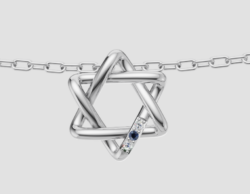 שרשרת מגן דוד אינסופי לאישה
